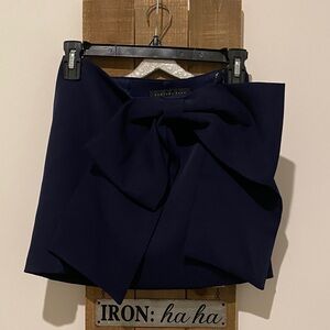 Endless Rose Dark Blue Mini Skirt with Bow